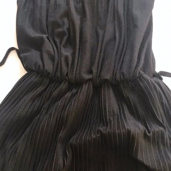 Shoshanna Black Joyce Jersey Pleated Maxi Dress, size S, Halter Neck. - Picture 6 of 8